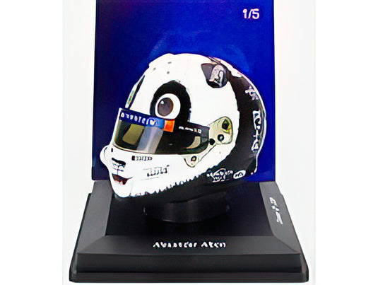 BELL HELMET CASCO HELMET F1 ALEXANDER ALBON TEAM WILLIAMS RACING N 23 CHINA GP 2024 WHITE BLACK/Spark 1/5ミニカー