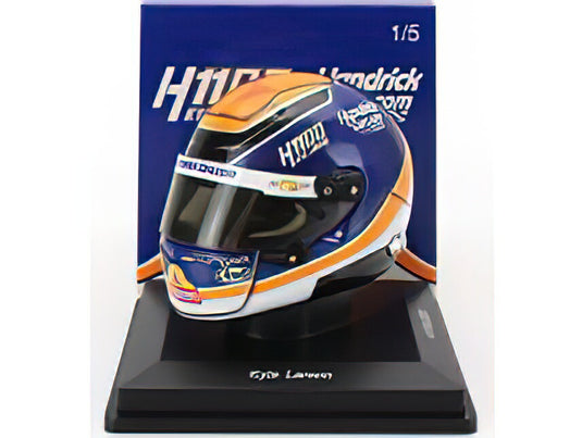 ARAI アライヘルメット CASCO HELMET KYLE LARSON TEAM ARROWS McLAREN H1100 NASCAR CUP SERIES SEASON 2024 - BLUE ORANGE WHITE/Spark 1/5ミニカー