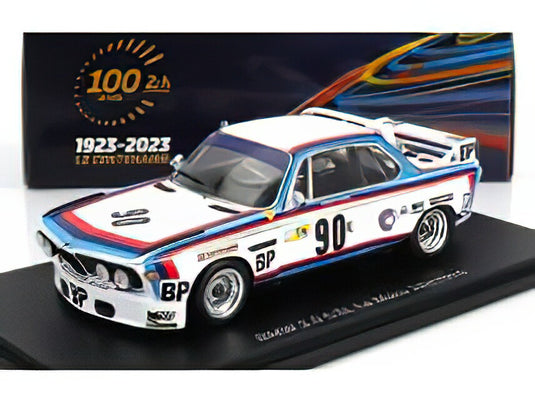 BMW  3.0 CSL TEAM AUBRIET N 90 24h LE MANS 1975 J.C.AUBRIET  J.C.DEPINCE  WHITE BLUE RED/スパーク 1/43ミニカー