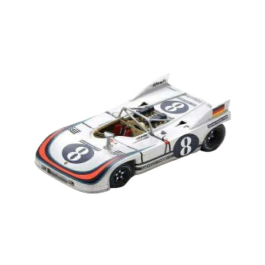 1971 Porsche 908/3 No.8 G. Larrousse/V. Elford Targa Florio, white/black/red/Spark 1/43ミニカー
