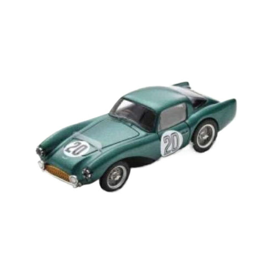 1954 Aston Martin DB3 S No.20 B. Bira/P. Collins 24H Le Mans, green/Spark 1/43ミニカー