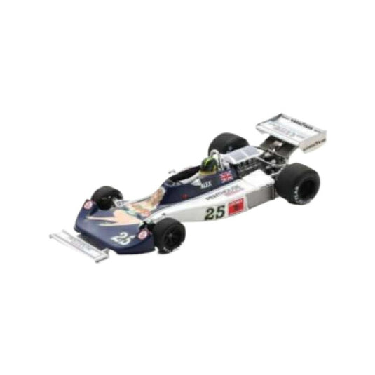 1976 Hesketh 308D No.25 Alex Ribeiro US GP, white/black/Spark 1/43ミニカー