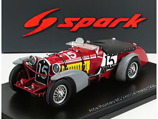 ALFA ROMEO 8C 2.3L N 15 24h LE MANS 1935 R.SOMMER R.D'ESTREZ DE SAUGE RED YELLOW/Spark 1/43ミニカー
