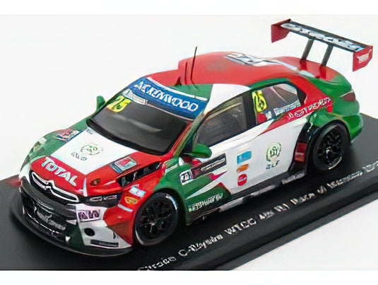 CITROEN  CELYSEE WTCC N 25 4th R1 RACE OF MAROCCO 2015 M.BENNANI  RED WHITE GREEN/スパーク 1/43ミニカー