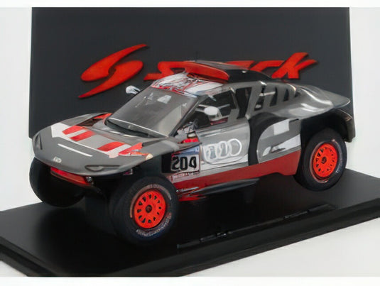 AUDI - Q E-TRON RS TEAM AUDI SPORT N 204 RALLY DAKAR 2023 STEPHANE PETERHANSEL - EDOUARD BOULANGER - GREY SILVER BLACK/Spark 1/43ミニカー