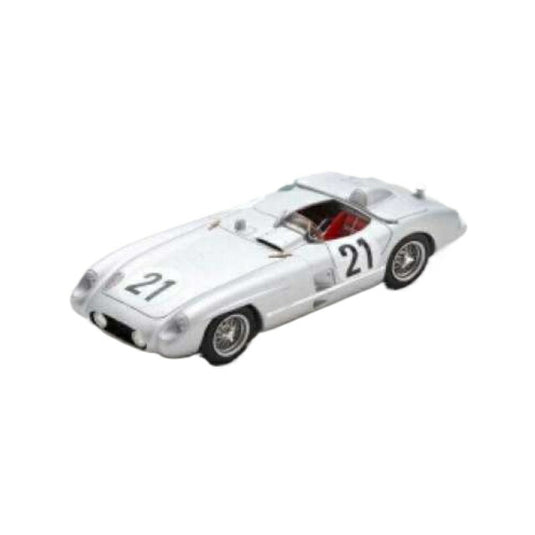 1955 Mercedes-Benz 300 SLR #21 K. Kling/A. Simon 24H Le Mans, white/Spark 1/43ミニカー