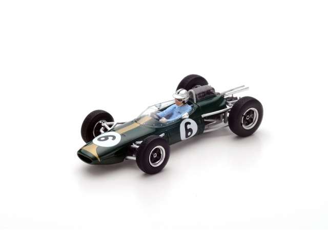 1963 Brabham BT7 #6 4th French GP Jack Brabham レジンシリーズ green/gold/Spark 1/43ミニカー