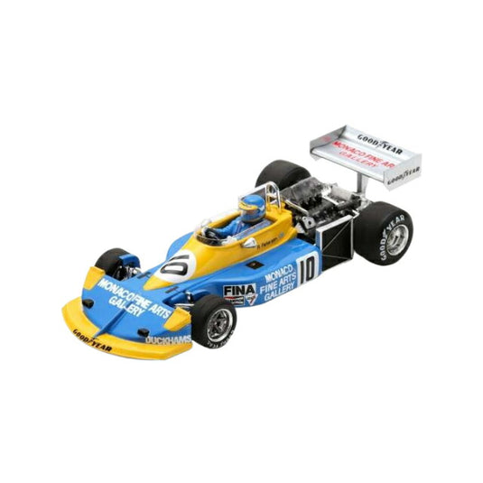 1976 March 761 #10 Ronnie Peterson Monaco GP, blue/yellow/Spark 1/43ミニカー