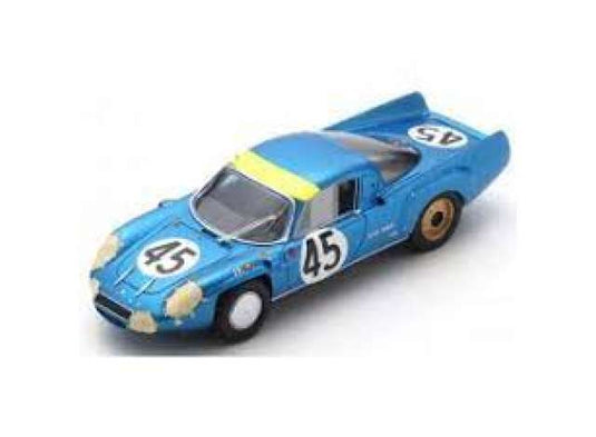 1967 Alpine A210 #45 13th 24H Le Mans, blue/yellow/Spark 1/43ミニカー