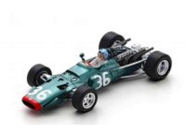 1968 BRM P126 #36 6th French GP, green/white/Spark 1/43ミニカー