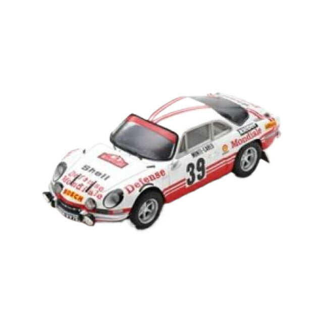 1973 Alpine A110 #39 Claude Ballot-L?na/Jean-Claude Morenas Monte Carlo Rally, white/red/Spark 1/43ミニカー