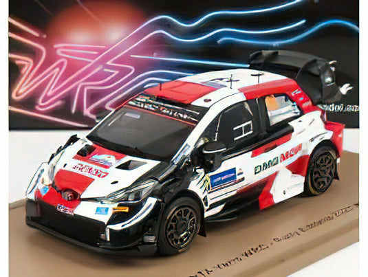 TOYOTA  YARIS WRC TEAM TOYOTA GAZOO RACING WRT N 69 WINNER RALLY ESTONIA 2021 K.ROVANPERA  J.HALTTUNEN  WHITE RED BLACK/スパーク 1/43ミニカー