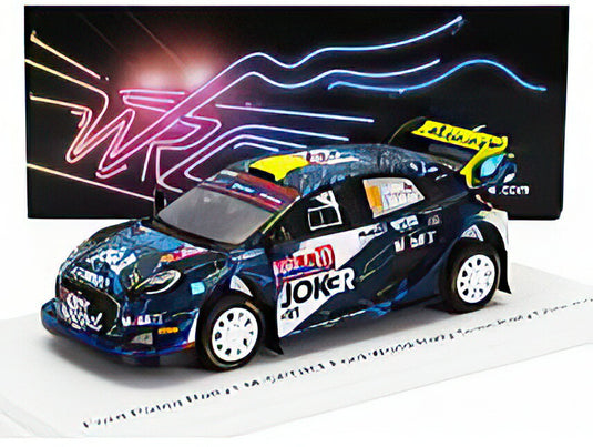 FORD ENGLAND PUMA RALLY1 TEAM FORD WORLD RALLY M SPORT N 28 RALLY CHILE 2023 ALBERTO HELLER LUIS ERNESTO ALLENDE BLUE YELLOW RED/Spark 1/43ミニカー