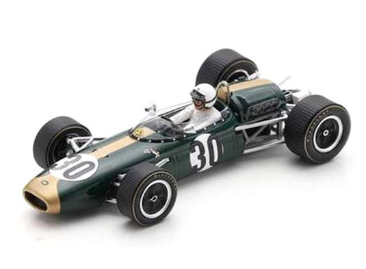 1966 Brabham BT22 #30 French GP, green/black/Spark 1/43ミニカー