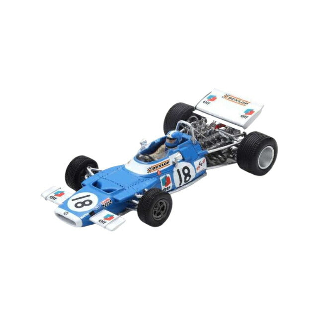 1969 Matra MS80 #18 Jean-Piere Beltoise Canadian GP, blue/white/Spark 1/43ミニカー