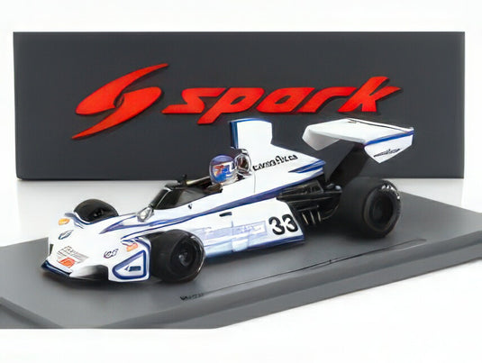 BRABHAM - F1  BT44B N 33 RACE OF CHAMPION 1976 P.NEVE - WHITE LIGHT BLUE/Spark 1/43ミニカー