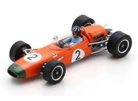 1965 Brabham BT11A #2 Tasman Series Winner New Zealand GP, orange/white/Spark 1/43ミニカー