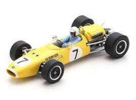 1965 Brabham BT11A #7 Tasman Series 2nd Levin GP, Frank Gardner, レジンシリーズyellow/Spark 1/43ミニカー