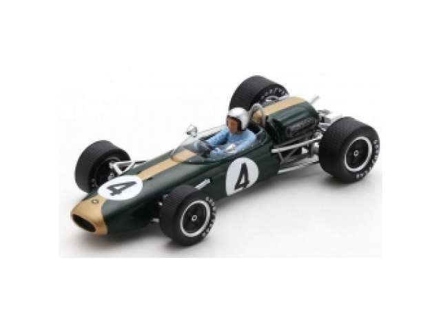 1965 Brabham BT11A Tasman Series #4 Jack Brabham Winner Sandown Park Cup, green/white/Spark 1/43ミニカー