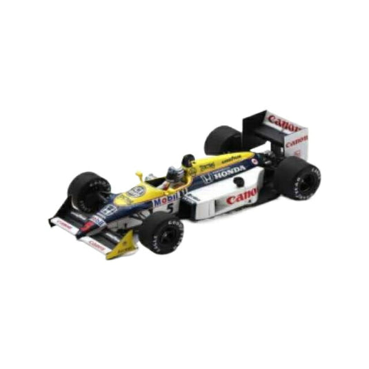 1987 Williams FW11B No.5 Riccardo Patrese Australian GP レジンシリーズwhite/black/yellow/Spark 1/43ミニカー