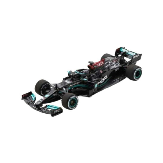 2021 Mercedes-AMG Petronas Motorsport F1 Team Mercedes-AMG F1 W12 E Performance #44 Lewis Hamilton Winner Bahrain GP, black/silver/turquoise/Spark 1/43ミニカー