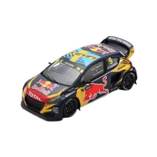 2020 Peugeot 208 WRX No.9 Kevin Hansen Team Hansen Winner Race 7 World RX Spain レジンシリーズ dark blue/yellow/Spark 1/43ミニカー