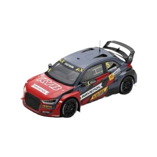 2020 Audi S1 WRX No.5 Mattias Ekstrom EKS Audi Sport Winner Race 6 World RX Latvia レジンシリーズ red/black/Spark 1/43ミニカー