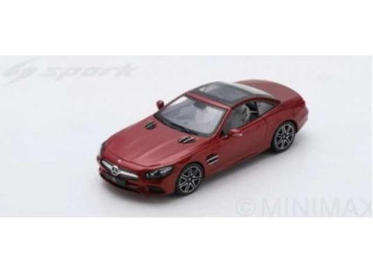 2017 Mercedes-Benz SL レジンシリーズ designo cardinal red/Spark 1/43ミニカー