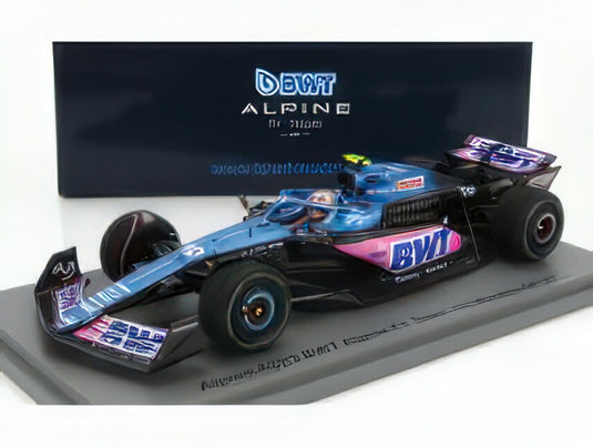 ALPINE - F1  A523 TEAM BWT ALPINE N 10 7th MONACO GP 2023 PIERRE GASLY - BLUE BLACK PINK/Spark 1/43ミニカー