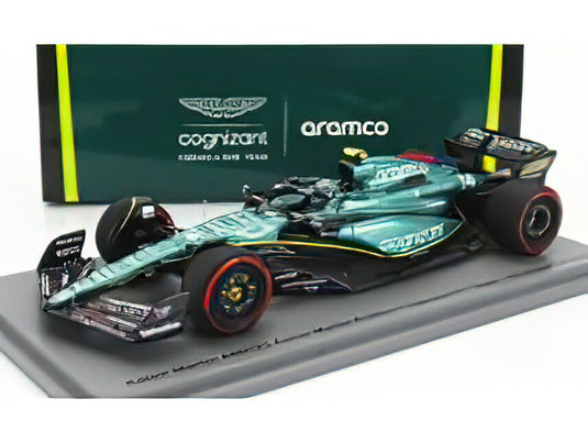 ASTON MARTIN F1 AMR23 TEAM ARAMCO COGNIZANT N 14 BRITISH GP 2023 FERNANDO ALONSO GREEN/SPARK 1/43ミニカー