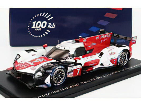 TOYOTA  GR010 3.5L V6 TWIN TURBO HYBRID TEAM GAZOO RACING N 7 24h LE MANS 2023 MIKE CONWAY  KAMUI KOBAYASHI  JOSE MARIA LOPEZ  WHITE RED/スパーク 1/43ミニカー