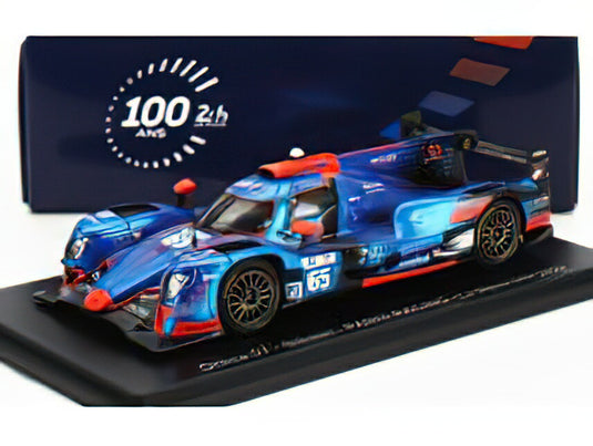 ORECA - 07 GIBSON GK428 4.2L V8 TEAM PANIS RACING N 65 24h LE MANS 2023 T.VAN DER HELM - M.MALDONADO - J.VAN UITERT - BLUE RED/Spark 1/43ミニカー