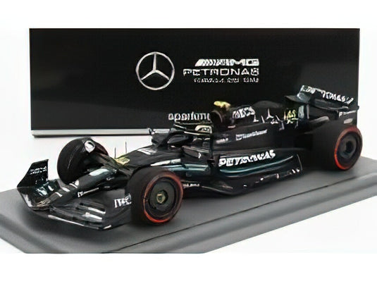 MERCEDES GP  F1 W14 TEAM MERCEDESAMG PETRONAS FORMULA ONE N 44 2nd SPAIN GP 2023 LEWIS HAMILTON  MATT BLACK/スパーク 1/43ミニカー