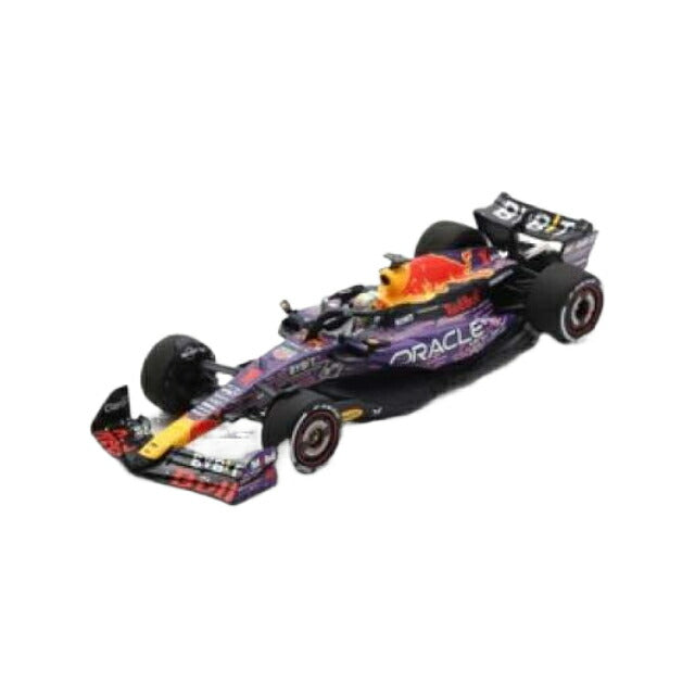 2023 Oracle Red Bull Racing RB19 #1 Max Verstappen Winner Las Vegas GP, blue/red/yellow/Spark 1/43ミニカー