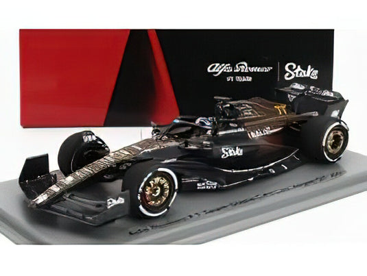 ALFA ROMEO  F1 C43 TEAM STAKE N 77 LAS VEGAS USA GP 2023 VALTTERI BOTTAS  BLACK BROWN/スパーク 1/43ミニカー