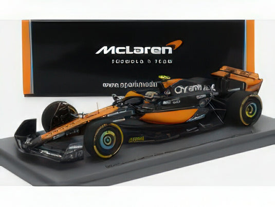 McLAREN - F1  MCL60 TEAM McLAREN N 4 LAS VEGAS GP 2023 LANDO NORRIS - ORANGE BLUE BLACK/Spark 1/43ミニカー