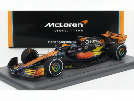 McLAREN - F1  MCL60 TEAM McLAREN N 81 6th ABU DHABI GP 2023 OSCAR PIASTRI - ORANGE BLUE BLACK/Spark 1/43ミニカー