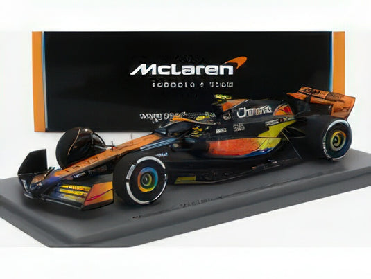 McLAREN - F1  MCL60 TEAM McLAREN N 4 5th ABU DHABI GP 2023 LANDO NORRIS - ORANGE BLUE BLACK/Spark 1/43ミニカー