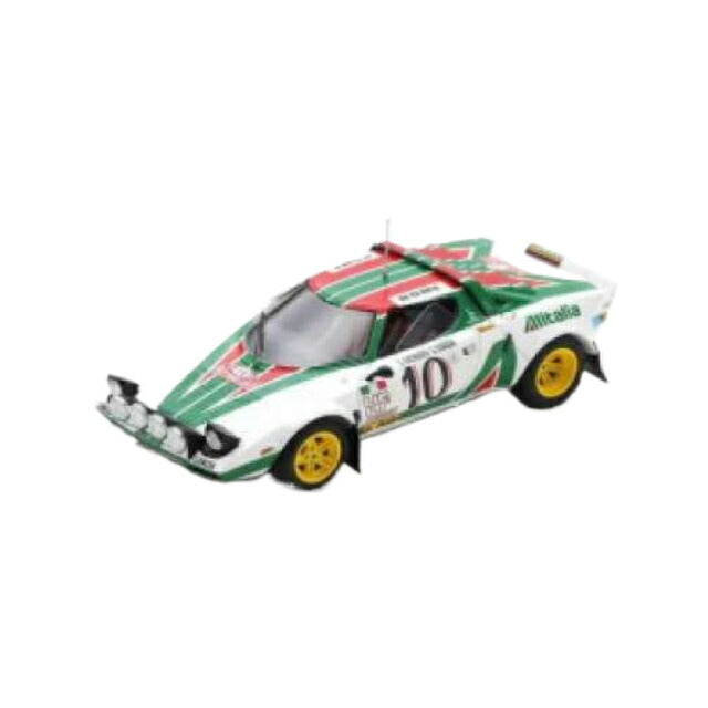 1976 Lancia Stratos HF No.10 Sandro Munari/Silvio Maiga Rally Monte Carlo レジンシリーズwhite/green/red/Spark 1/43ミニカー