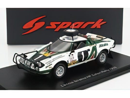 LANCIA  STRATOS HF ALITALIA  N 1 RALLY SAFARI 1976 BJORN WALDEGAARD /Spark 1/43 ミニカー