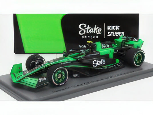SAUBER - F1  C44 TEAM STAKE KICK N 24 BAHRAIN GP 2024 ZHOU GUANYU - GREEN BLACK/Spark 1/43ミニカー