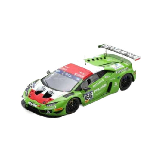 2019 Team Poland Lamborghini Hurac?n GT3 EVO No.66 A. Lewandowski/A. Janosz 2nd FIA Motorsport Games GT Cup Vallelunga レジンシリーズgreen/white/red/Spark 1/43ミニカー