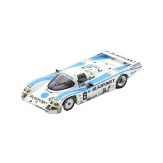 1987 Porsche 962 C No.8 S. Dickens/H. Haywood/F. Jelinski 24H Le Mans レジンシリーズwhite/blue/Spark 1/43ミニカー
