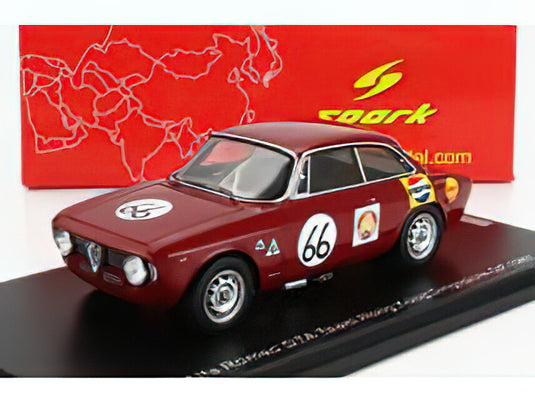 ALFA ROMEO  GIULIA GTA TEAM HONG KONG N 66 SINGAPORE GP 1967 ALBERT POON  RED/スパーク 1/43ミニカー