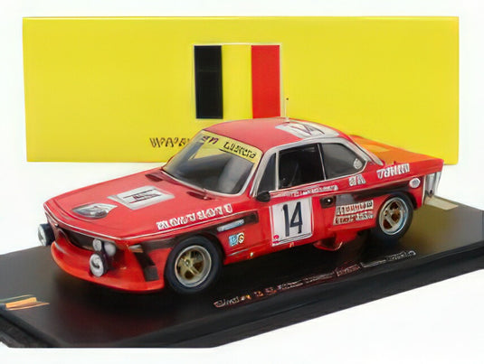 BMW - 3.0 CSi TEAM LUIGI RACING N 14 24h SPA 1974 MARC DEMOL - HUGHES DE FIERLANT - PIERRE DIEUDONNE - ORANGE/Spark 1/43ミニカー 500台限定