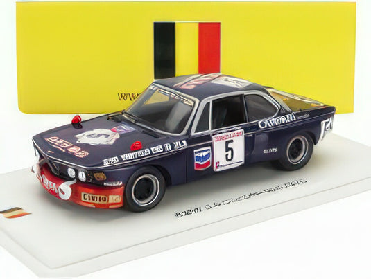 BMW - 3.0 CSi TEAM IMECANAUTO N 5 24h SPA 1975 JEANNOT SAUVAGE - JEAN PAUL RIEU - BLUE/Spark 1/43ミニカー 300台限定