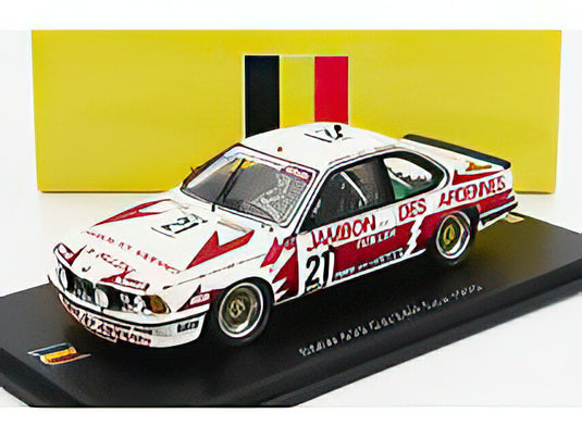 BMW 6 SERIES 635 CSi TEAM BRUN MOTORSPORT N 21 24h SPA 1985 THIERRY BOUTSEN HARALD GROHS WALTER BRUN WHITE RED/Spark 1/43ミニカー 300台限定
