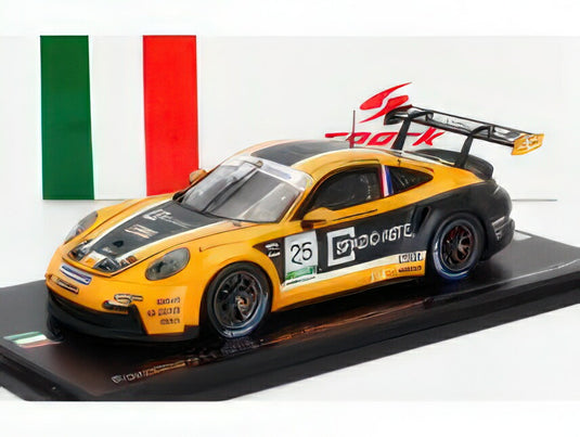 PORSCHE - 911 992 GT3 CUP N 25 PORSCHE CARRERA CUP ITALY CHAMPION 2023 LARRY TEN VOORDE - ORANGE BLACK/Spark 1/43ミニカー 300台限定