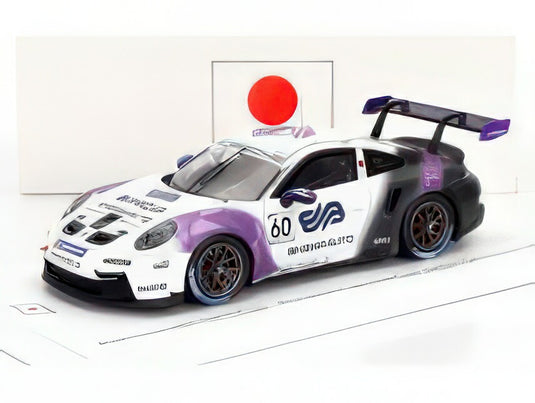 PORSCHE - 911 992 GT3 CUP N 60 PORSCHE CARRERA CUP JAPAN CHAMPION 2022 RYO OGAWA - WHITE PURPLE BLACK/Spark 1/43ミニカー 300台限定