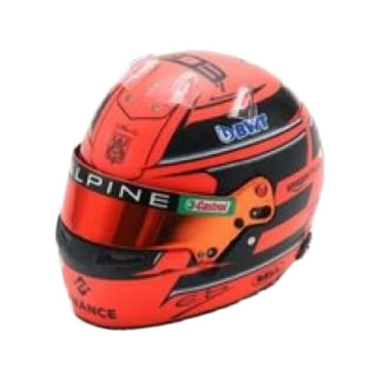 Helmet Esteban Ocon 2024, red/Spark 1/5ヘルメット ミニチュア